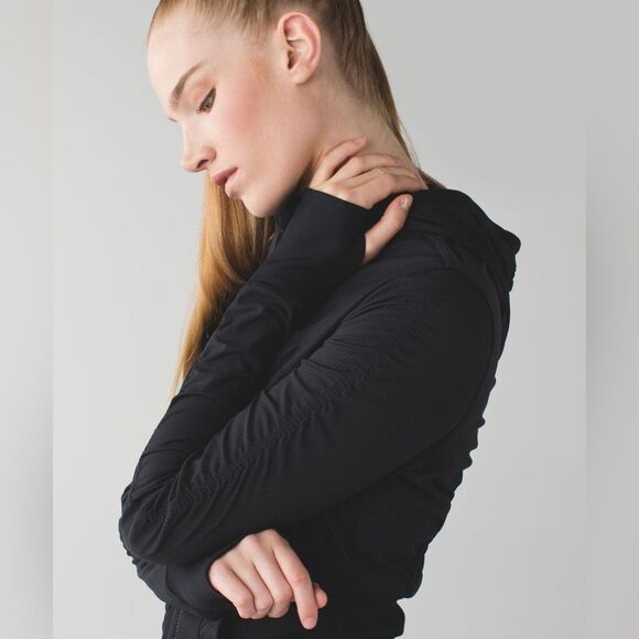 EUC Lululemon Dance Studio Jacket III in Black - Picture 5 of 13